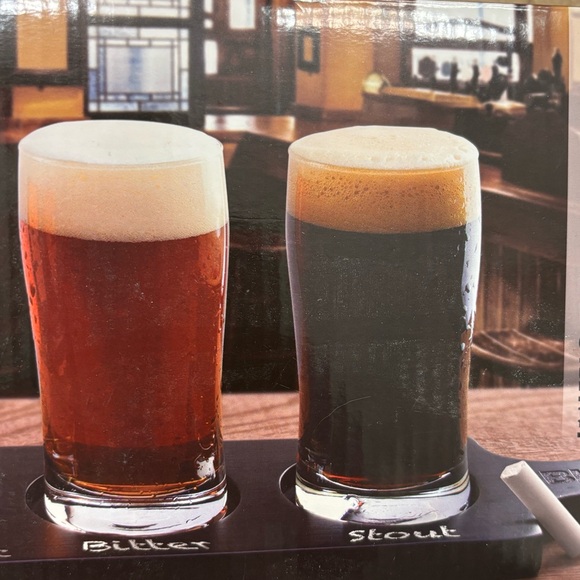 NIB Chalkboard Beer Flight by BLKSMITH - Picture 6 of 9